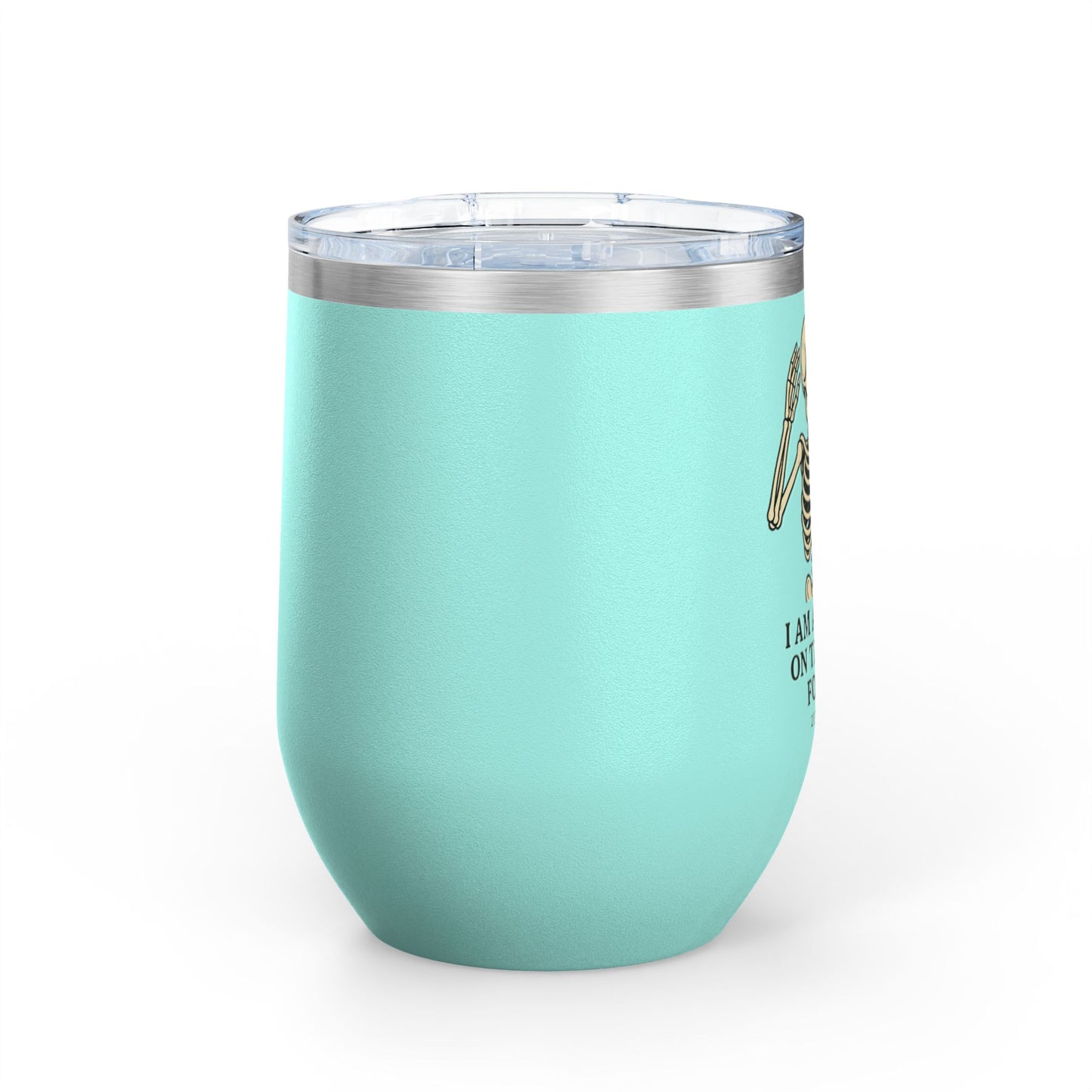 Charming Skeleton Wine Tumbler, Fun Gifts for Halloween, Unique Party Favor, Sip-Friendly, Durable Drinkware, Perfect for Wine Lovers