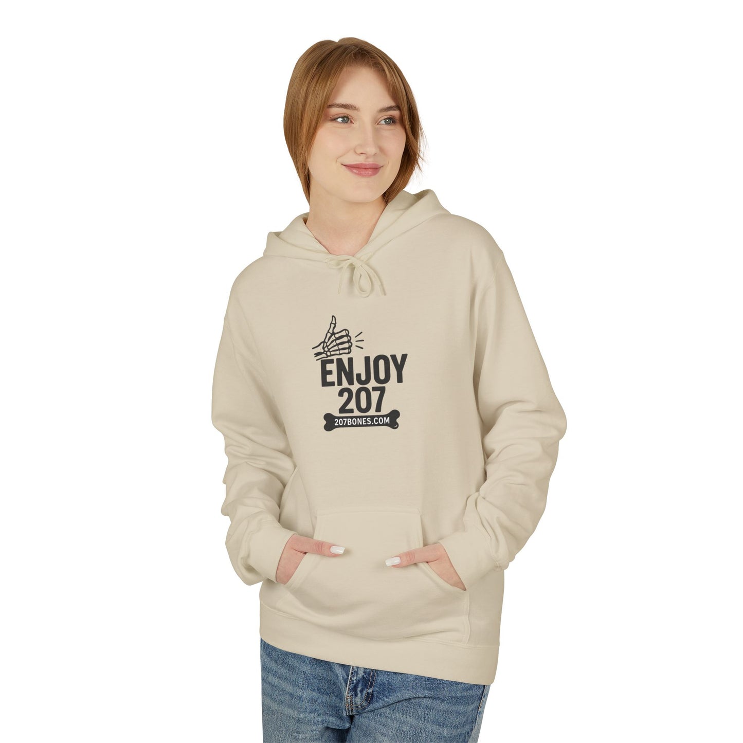 Enjoy 2017 Unisex Fleece Hoodie, Comfortable Gift, Casual Wear, Party Outfit, Cozy Layering Piece, Birthday Gift