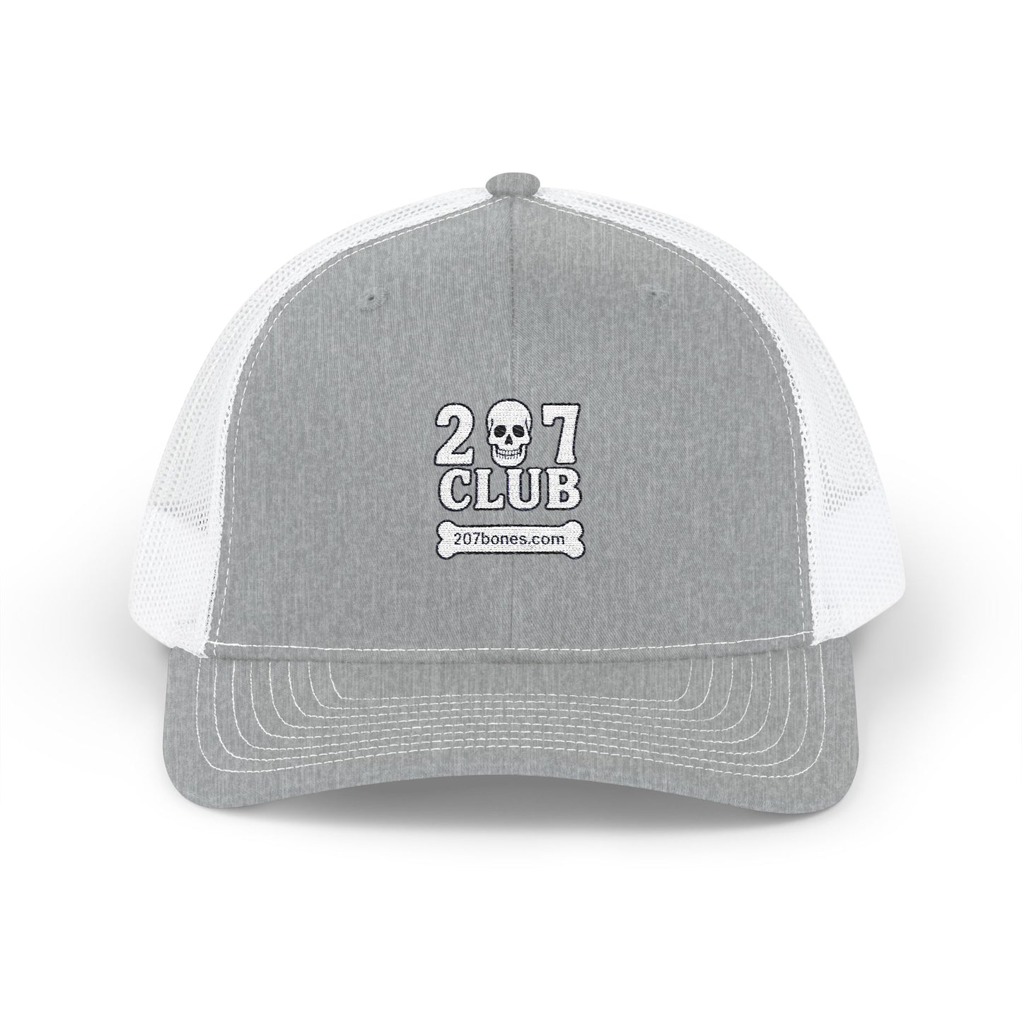 Skull Club Snapback Cap, Trendy Trucker Hat, Outdoor Adventure Gear, Casual Streetwear, Gothic Style Accessory