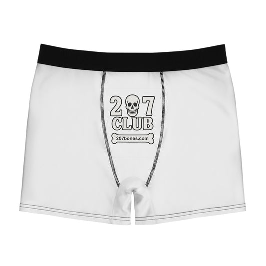 Skull Club Men's Boxer Briefs, Funny Underwear Gift, Unique Print Boxer Shorts, Novelty Boxers, Skull Theme Men's Underwear