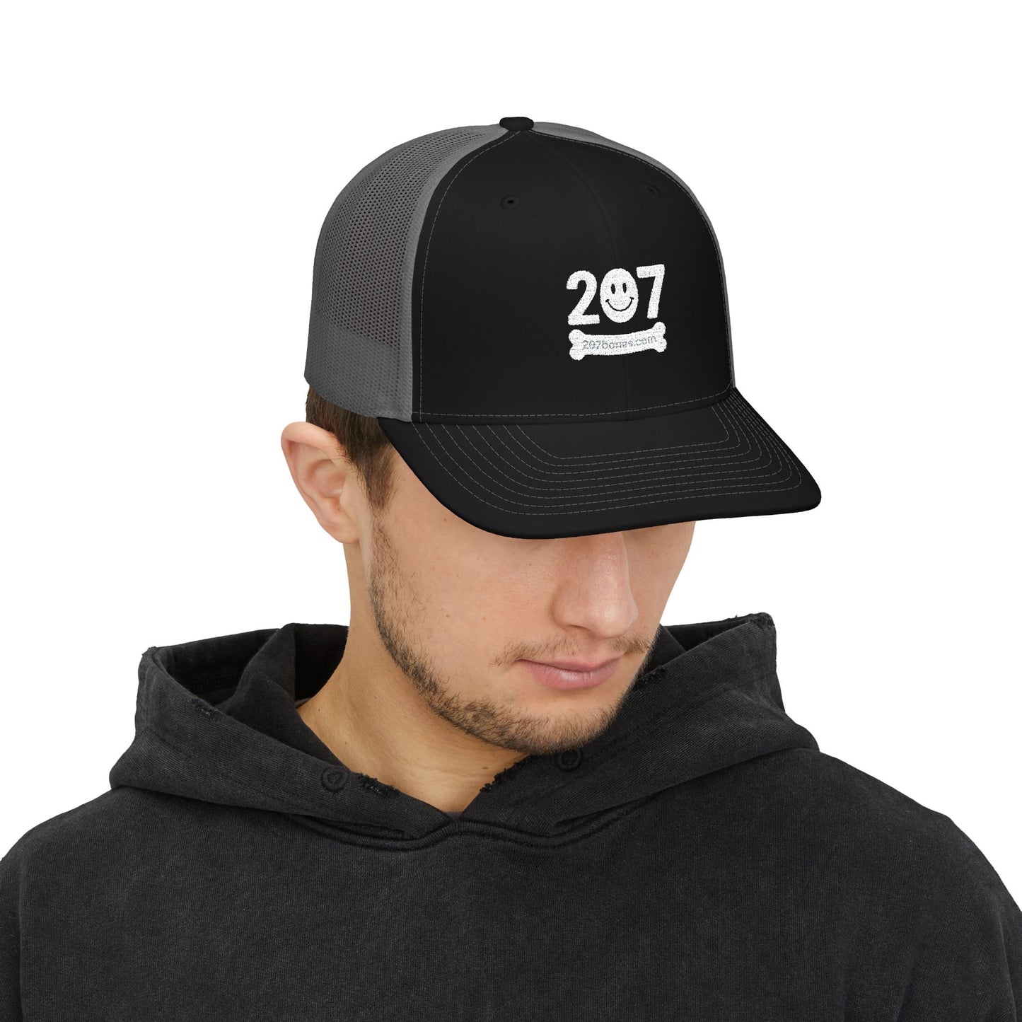 Stylish Embroidered Snapback Trucker Cap, Casual Summer Hat, Gift for Him/Her, Trendy Outdoor Headwear, Adjustable Sports Cap