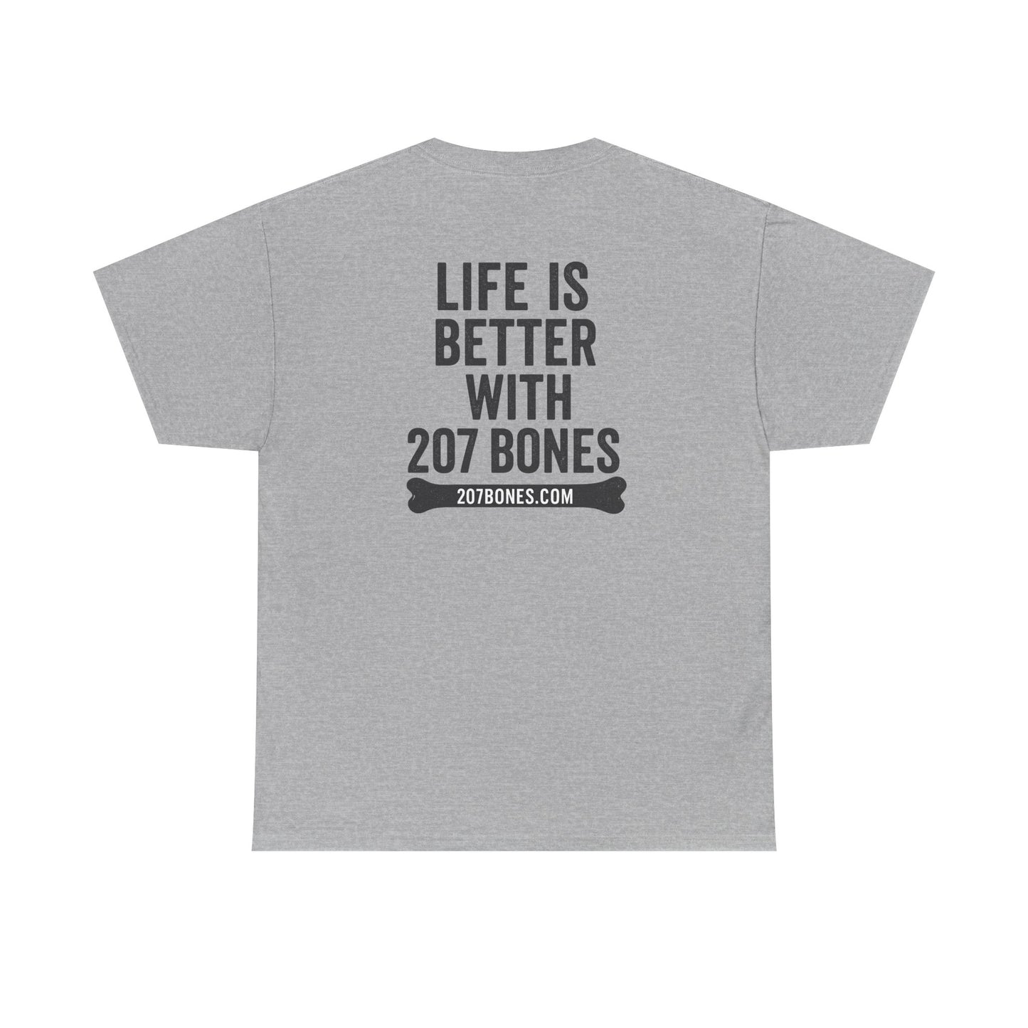 Unisex Heavy Cotton Tee - 'Life is Better with 207 Bones' Dog Lover's Shirt, Pet Owner Gift, Casual Everyday Tee, Animal Lover [...]