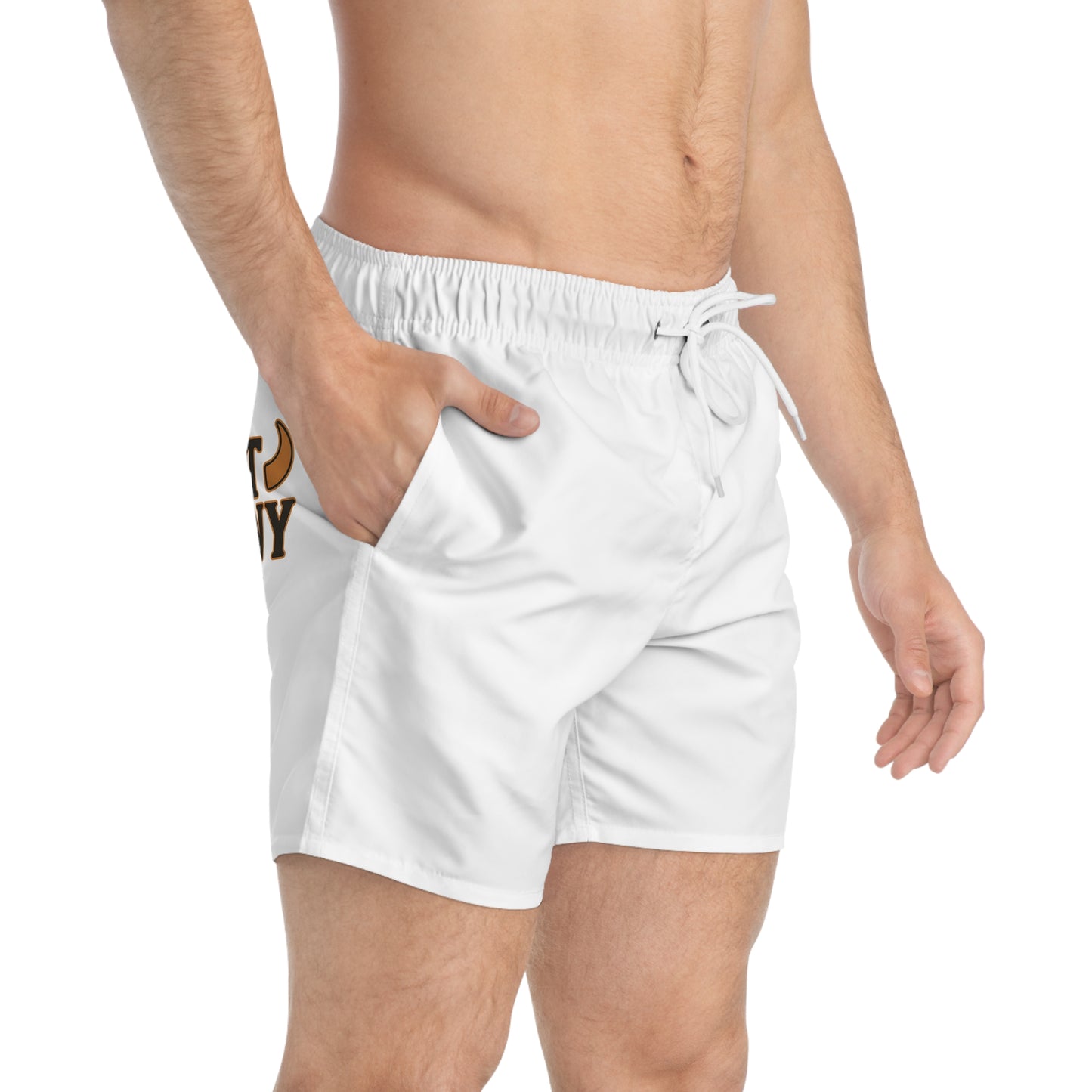 Trendy Swim Trunks with Fun 'Get Horny' Design | Ideal for Beach Days, Pool Parties, Summer Vacations, Gift for Beach Lovers, Swimwear