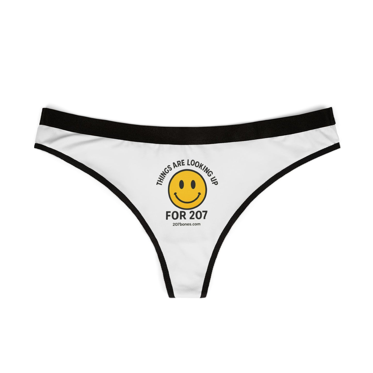 Smiley Women's Thongs - Everyday Comfort, Trendy Lingerie, Unique Gifts, Fun Women's Underwear, Celebrations & Self-Care