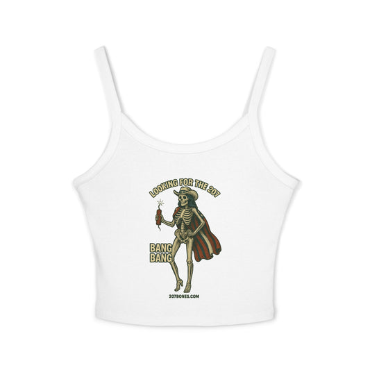 Skeleton Graphic Tank Top, Women's Spaghetti Strap Top, Halloween Apparel, Summer Fashion, Party Outfit, Casual Wear