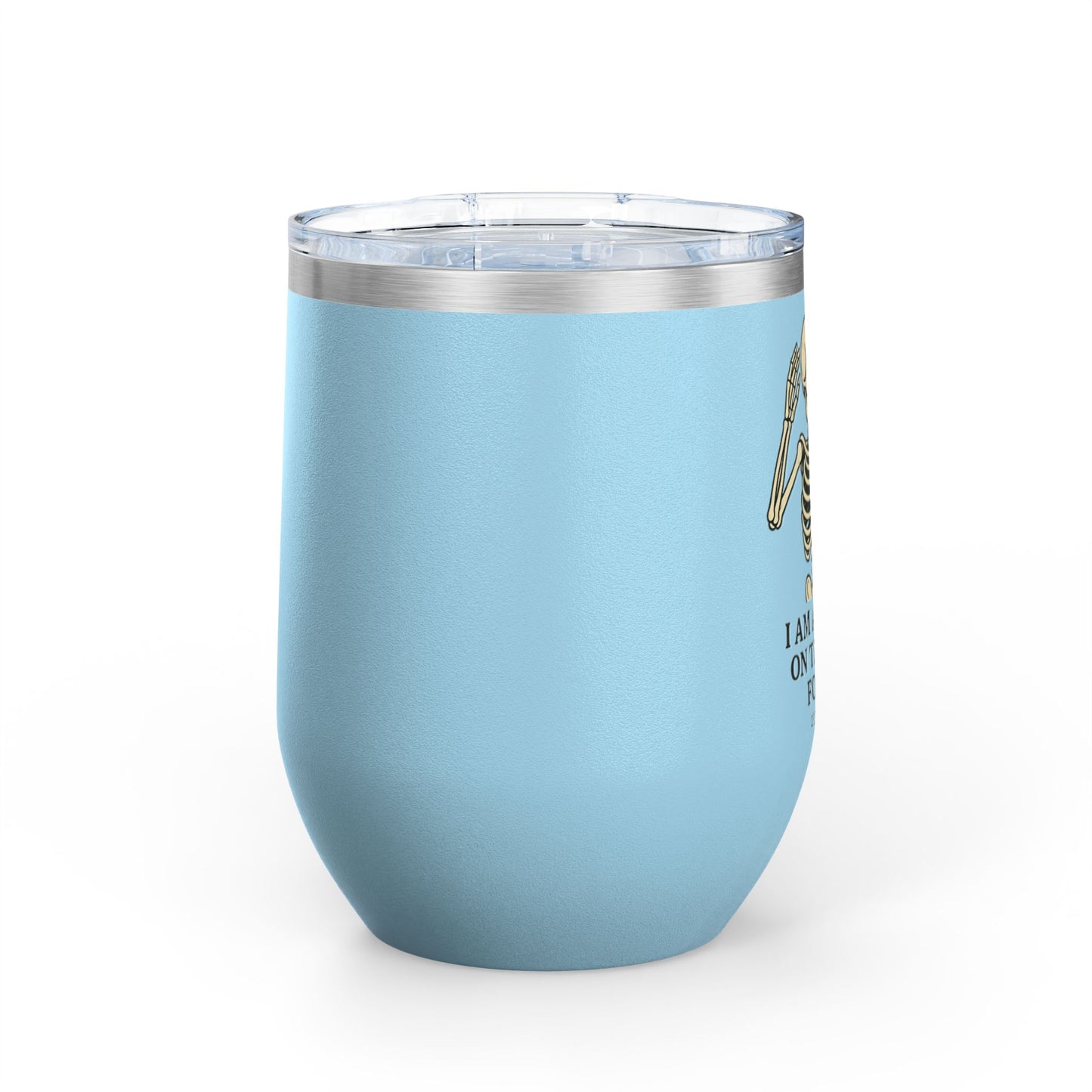 Charming Skeleton Wine Tumbler, Fun Gifts for Halloween, Unique Party Favor, Sip-Friendly, Durable Drinkware, Perfect for Wine Lovers