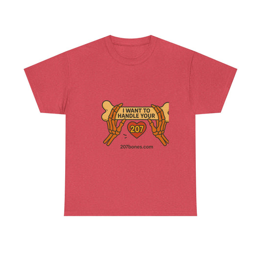 Playful Pet-Themed Tee: 'I Want to Handle Your Bones' Unisex T-Shirt, Dog Lovers Gift, Casual Wear, Fun Animal T-Shirt, Birthday Gift