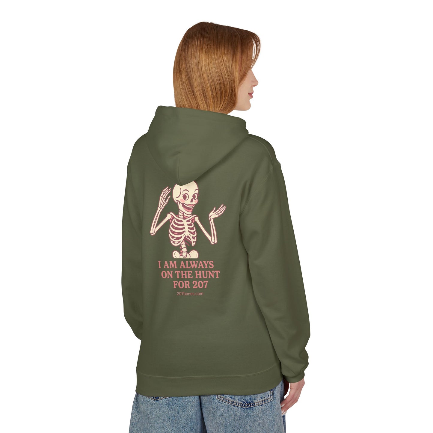 Cute Skeleton Hoodie, Unisex Fleece, Funny Halloween Gear, Gift for Spooky Season, Year-Round Comfort Wear, Trendy Layering