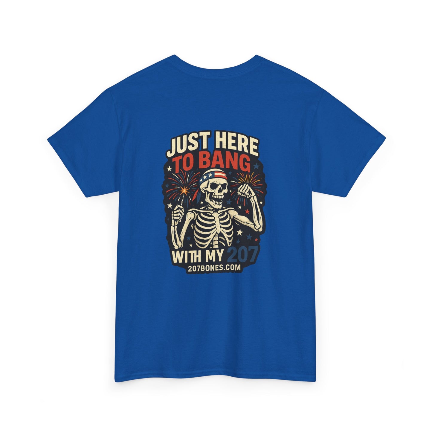 Fun Unisex Cotton Tee - Skeleton Graphic, Casual Wear, Halloween Party Shirt, Gift for Friends, Summer Essentials