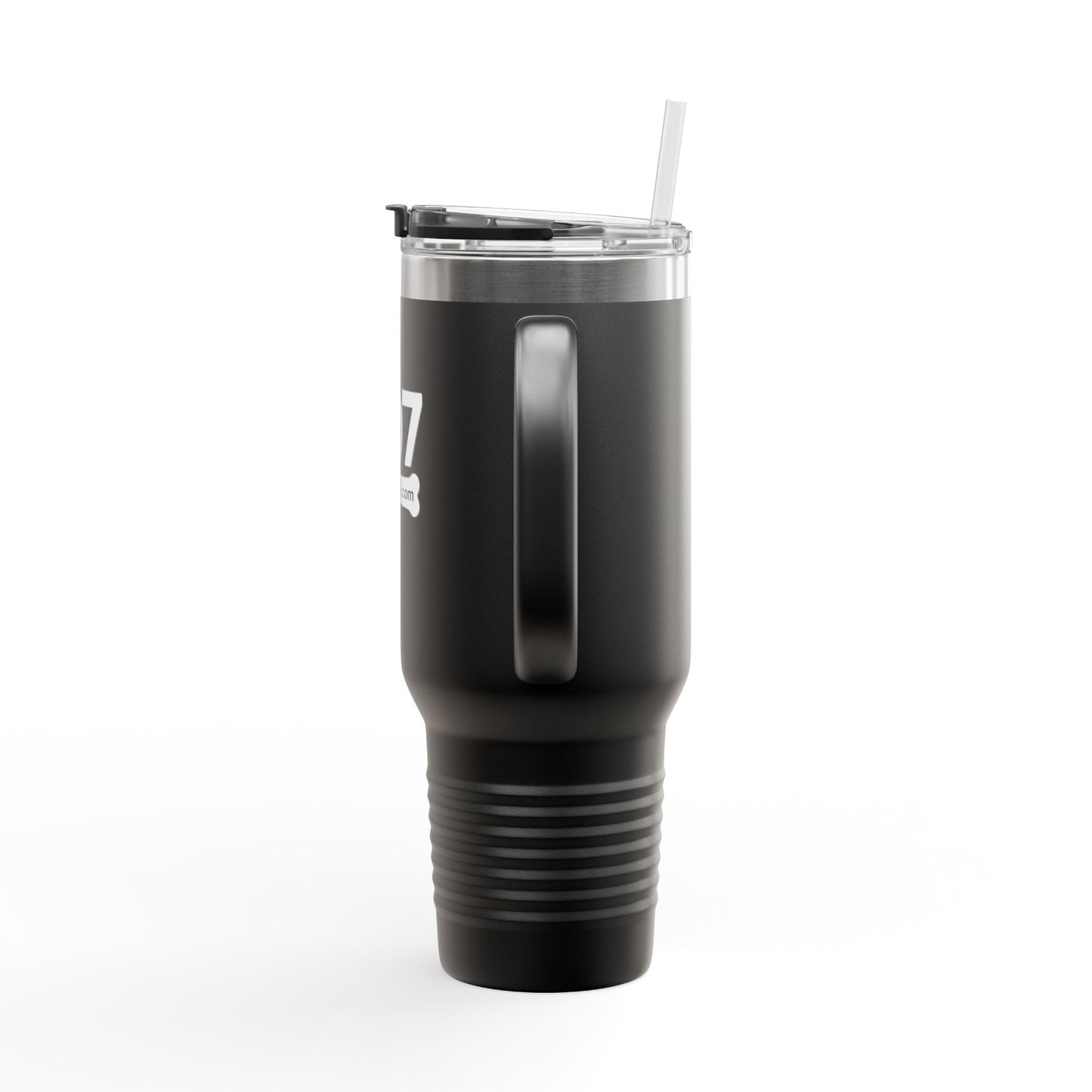 207 Bones Smile - Black Insulated Travel Mug - 40oz, Perfect for Coffee Lovers