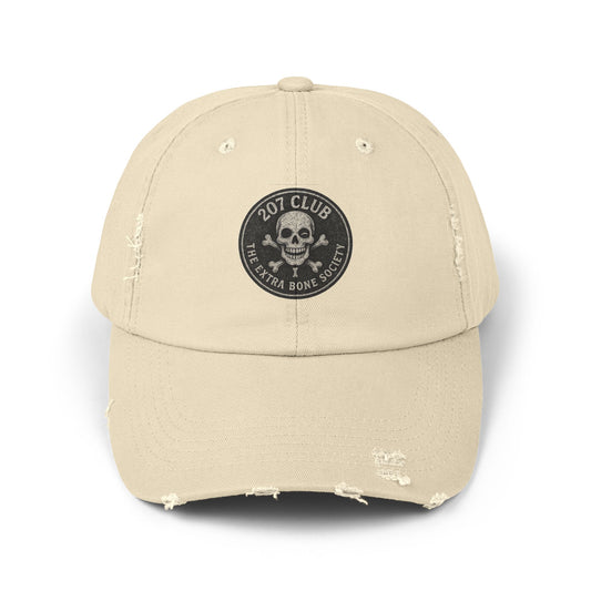 Distressed Skull Cap - Vintage Style Unisex Hat, Casual Everyday Wear, Perfect for Outdoor Adventures