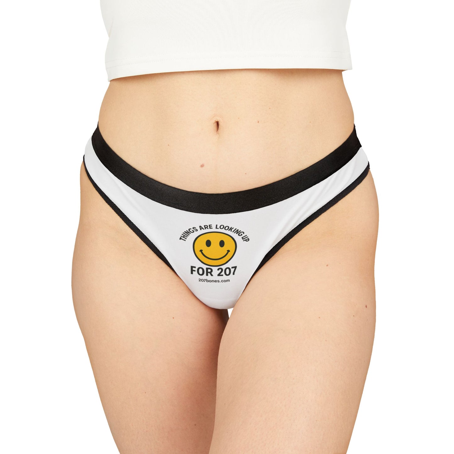 Smiley Women's Thongs - Everyday Comfort, Trendy Lingerie, Unique Gifts, Fun Women's Underwear, Celebrations & Self-Care
