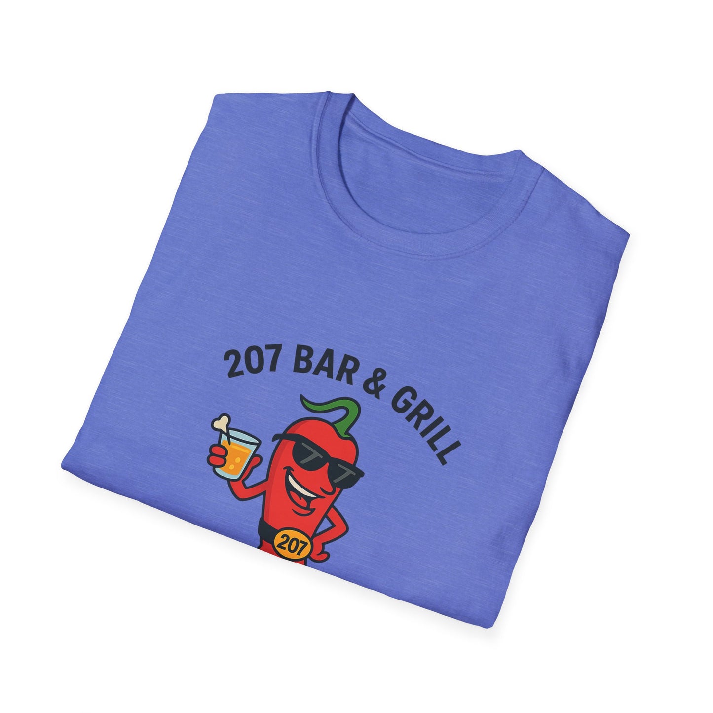 Fun Chili Bar & Grill T-Shirt, Perfect for BBQs, Casual Wear, Gift for Grill Lovers, Summer Parties, Foodie Apparel