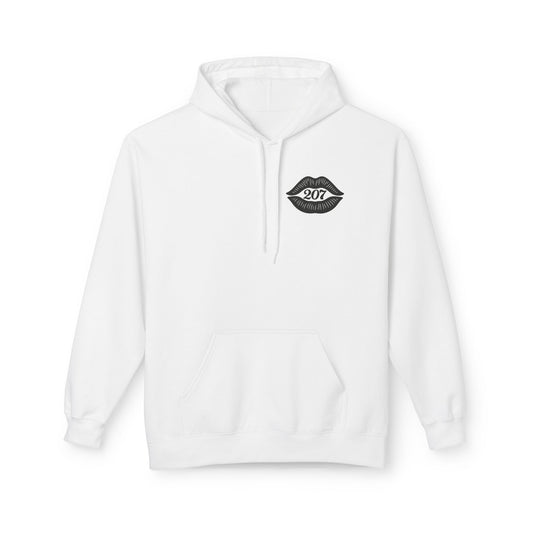 Chic Skull & Lip Print Hoodie, Graphic Sweatshirt for Fashion Lovers, Perfect for Cozy Days, Gifts for Friends, Halloween Outfit
