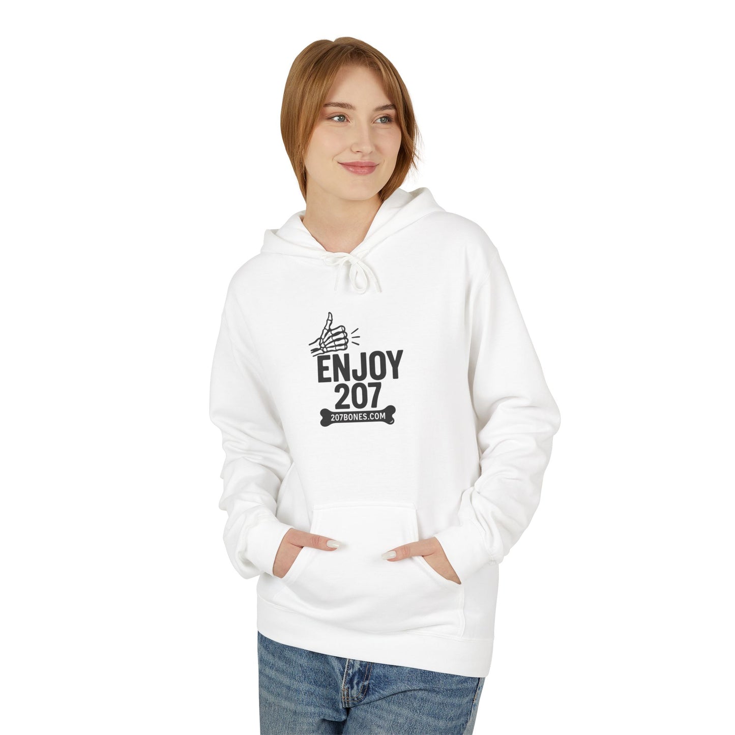 Enjoy 2017 Unisex Fleece Hoodie, Comfortable Gift, Casual Wear, Party Outfit, Cozy Layering Piece, Birthday Gift