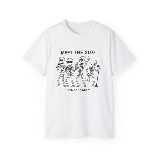Meet the 207s Skeleton T-Shirt | Fun Halloween Tee, Unisex Cotton Shirt, Cute Skeleton Gift, Casual Outfit, Party Wear