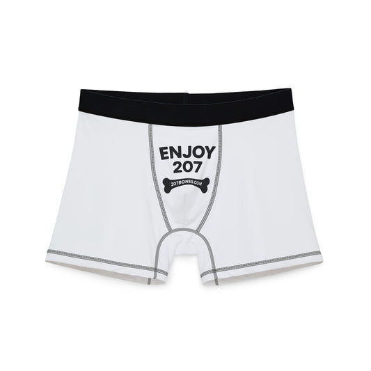 Men's Boxers with 'Enjoy 207' Design | Comfy Underwear, Gift for Him, Unique Men's Loungewear, Everyday Comfort