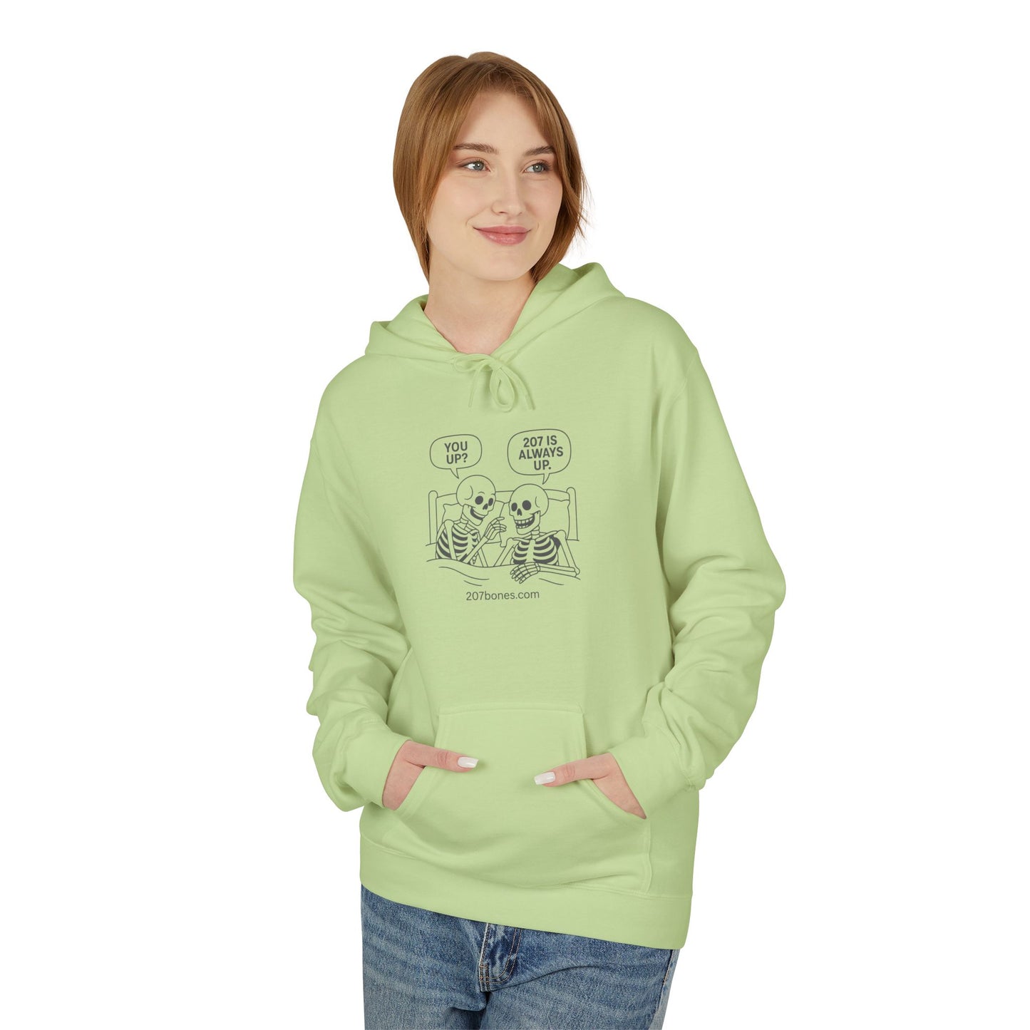 Fun Skeleton Graphic Hoodie, Cozy Gift for Halloween, Casual Wear, Everyday Comfort, Unisex Apparel